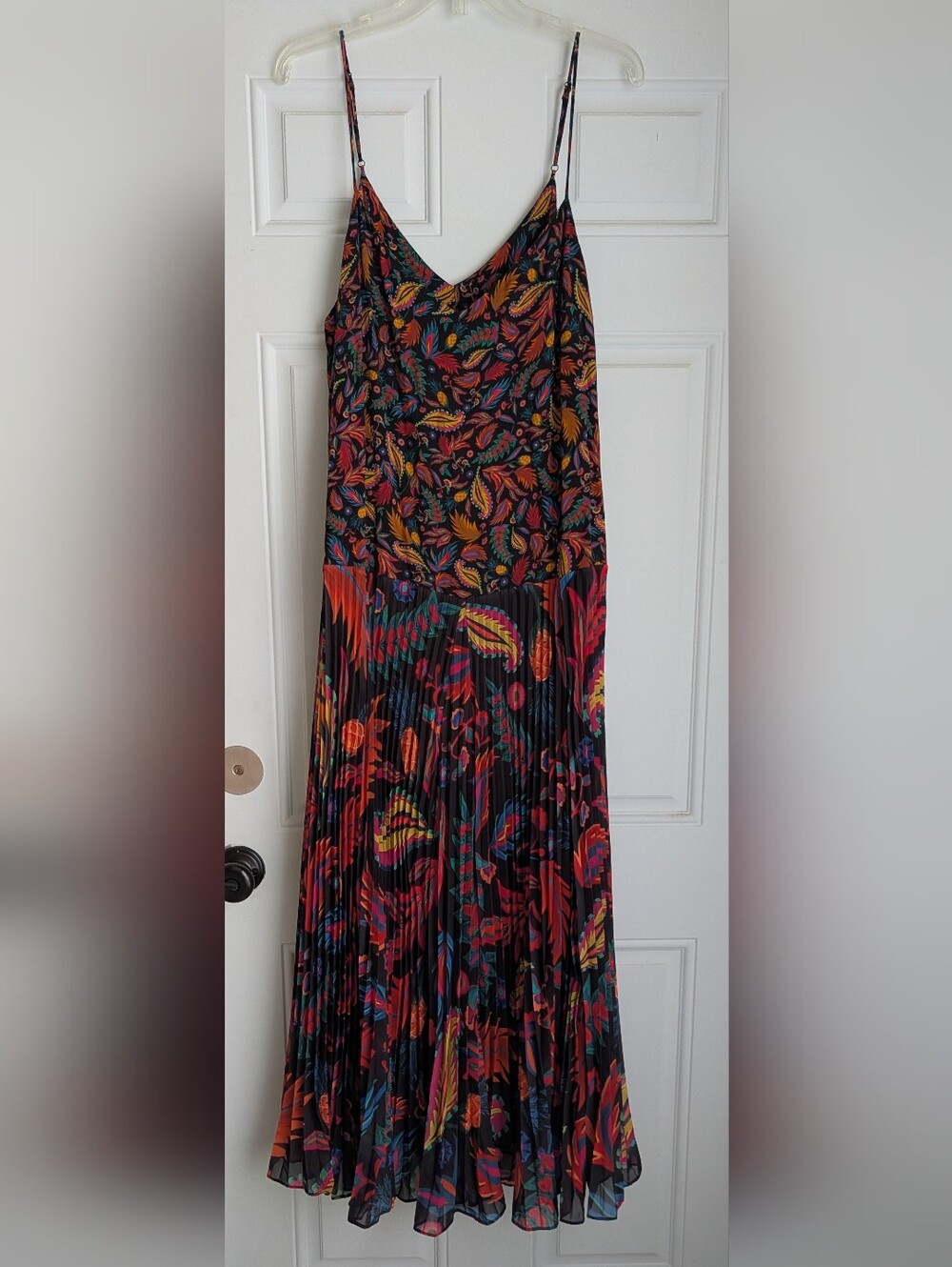 FARM Rio Black Maxi Dress with Multicolor Floral Print | XL - Picture 1 of 8